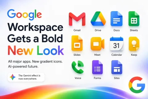 Google Workspace tətbiqlərinin ikon dizaynını yeniləyir